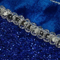 Northlight 17" Blue And Silver Embroidered 'Diva' Christmas Stocking With Cuff -Christmas Decor Sale northlight l52356 3 69601.1680803011