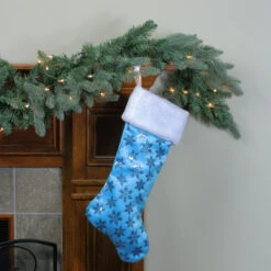 Northlight 20.5" Ice Palace Blue Sequin Snowflake Christmas Stocking With White Faux Fur Cuff 7 Northlight 20.5" Ice Palace Blue Sequin Snowflake Christmas Stocking With White Faux Fur Cuff -Christmas Decor Sale northlight l85557 2 46416.1591031601