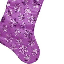 Northlight 19" Purple Sequin Snowflake Christmas Stocking With White Faux Fur Cuff 9 Northlight 19" Purple Sequin Snowflake Christmas Stocking With White Faux Fur Cuff -Christmas Decor Sale northlight l85559 2 40178.1604110120