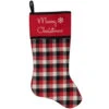 Northlight 20.5-Inch Red, Black, And White Plaid Christmas Stocking With Fleece Cuff 2 Northlight 20.5-Inch Red, Black, And White Plaid Christmas Stocking With Fleece Cuff -Christmas Decor Sale northlight l88003 1 sample 47945.1604196380