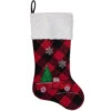 Northlight 20.5" Red And Black Plaid Christmas Stocking With A Vintage Truck -Christmas Decor Sale northlight l88004 1 sample 40461.1604110080