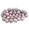 Northlight 60ct Pink Shatterproof 4-Finish Christmas Ball Ornaments 2.5" (60mm) -Christmas Decor Sale northlight lj15376 1 69704.1588403801.386.513