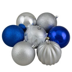 Northlight 75ct Blue And Silver Shatterproof 3-Finish Christmas Ball Ornaments 9 Northlight 75ct Blue And Silver Shatterproof 3-Finish Christmas Ball Ornaments -Christmas Decor Sale northlight lj27989 2 55176.1588405396