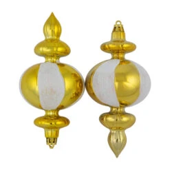 Northlight 8ct Gold Shiny Finish Shatterproof Finial Christmas Ornaments, 6" 10 Northlight 8ct Gold Shiny Finish Shatterproof Finial Christmas Ornaments, 6" -Christmas Decor Sale northlight lj99415 03 56011.1697560187