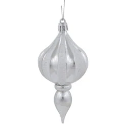 Northlight 8ct Silver Shatterproof Finial Christmas Ornaments, 4.75" 9 Northlight 8ct Silver Shatterproof Finial Christmas Ornaments, 4.75" -Christmas Decor Sale northlight lj99422 02 47649.1693928319