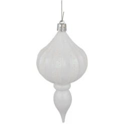 Northlight 8ct White Shatterproof Finial Christmas Ornaments, 4.75" -Christmas Decor Sale northlight lj99424 02 32026.1697560187