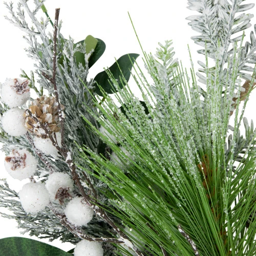 Northlight Real Touch™? Winter Greenery With Pinecones Artificial Christmas Wreath - 18" - Unlit 6 Northlight Real Touch™? Winter Greenery With Pinecones Artificial Christmas Wreath - 18" - Unlit - Image 4