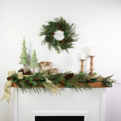 Northlight Mixed Foliage With Berries Artificial Christmas Wreath, 20-Inch, Unlit -Christmas Decor Sale northlight ll943182c20ll94319 styled 73988.1685711696
