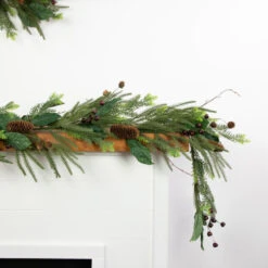 Northlight 6' Mixed Foliage With Pine Cones And Berries Christmas Garland, Unlit -Christmas Decor Sale northlight ll94319 02 20956.1685711695