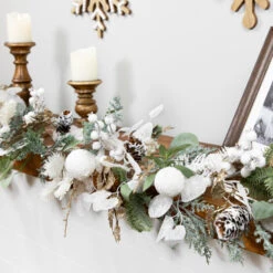 Northlight Mixed Winter Foliage Artificial Christmas Garland- 6' X 8" - Unlit -Christmas Decor Sale northlight ll94325 styled 03 06391.1726019804