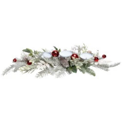 Northlight Frosted Winter Greenery And Jingle Bells Christmas Pillar Candle Holder - 28" 11 Northlight Frosted Winter Greenery And Jingle Bells Christmas Pillar Candle Holder - 28" -Christmas Decor Sale northlight ll94337 03. 88375.1726020106