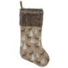 Northlight 20" Brown Reindeer Christmas Stocking With Faux Fur Cuff -Christmas Decor Sale northlight lt90709 1 sample 81600.1665087478