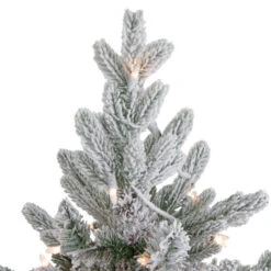 Northlight Real Touch™? Pre-Lit Medium Saratoga Spruce Flocked Artificial Potted Christmas Tree 4' - Clear Lights -Christmas Decor Sale northlight lt91590 1 54847.1609385231