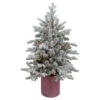 Northlight Real Touch™? Pre-Lit Medium Saratoga Spruce Flocked Artificial Potted Christmas Tree 4' - Clear Lights 2 Northlight Real Touch™? Pre-Lit Medium Saratoga Spruce Flocked Artificial Potted Christmas Tree 4' - Clear Lights -Christmas Decor Sale northlight lt91590 1 updated 17155.1609385230