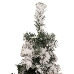 Northlight 2' Pre-Lit Medium Flocked Bristol Pine Artificial Christmas Tree - Warm Clear LED Lights -Christmas Decor Sale northlight m84220 3 update 55072.1665610426