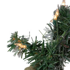 Northlight Pre-lit Heavily Flocked Pine Artificial Christmas Wreath - 24" - Clear Lights 7 Northlight Pre-lit Heavily Flocked Pine Artificial Christmas Wreath - 24" - Clear Lights -Christmas Decor Sale northlight m84249 2 86226.1665519660