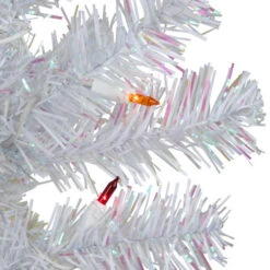 Northlight 3' Pre-lit White Iridescent Pine Artificial Christmas Tree - Multi Lights 12 Northlight 3' Pre-lit White Iridescent Pine Artificial Christmas Tree - Multi Lights -Christmas Decor Sale northlight m88683 04 84666.1692285355