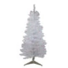 Northlight 4' Pre-lit White Iridescent Pine Artificial Christmas Tree - Purple Lights