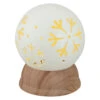 Northlight 6.5" Lighted White And Brown Globe With Snowflakes 1 Northlight 6.5" Lighted White And Brown Globe With Snowflakes -Christmas Decor Sale northlight mw20x1217 49205.1603504872
