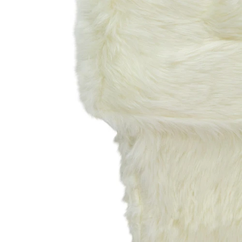 Northlight 20" Ivory White Soft Faux Fur Decorative Christmas Stocking 6 Northlight 20" Ivory White Soft Faux Fur Decorative Christmas Stocking - Image 4