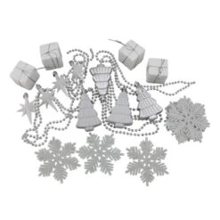 Northlight 125ct Winter White And Silver Shatterproof 4-Finish Christmas Ornaments 5.5" (140mm) -Christmas Decor Sale northlight n512501 2 42460.1588406598