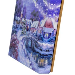 Northlight LED Fiber Optic Christmas Tree And Santa Sleigh Wall Art - 6" -Christmas Decor Sale northlight nj01628 01 33410.1695052442