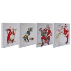 Northlight Set Of 4 8" X 8" Classic Norman Rockwell Christmas Scene Canvas Prints 9 Northlight Set Of 4 8" X 8" Classic Norman Rockwell Christmas Scene Canvas Prints -Christmas Decor Sale northlight nj93402 1 46398.1645750079