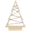 Northlight Lighted Wooden Christmas Tree With Stars Decoration - 11" -Christmas Decor Sale northlight nj95130 01 97991.1694187839