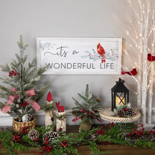 Northlight 23.5" Framed It's A Wonderful Life Christmas Wall Sign 8 Northlight 23.5" Framed It's A Wonderful Life Christmas Wall Sign - Image 6