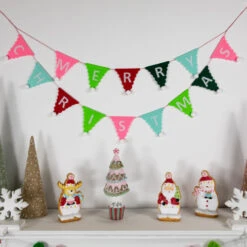 45" Multi "Merry Christmas" Triangles Banner Garland - Unlit 11 45" Multi "Merry Christmas" Triangles Banner Garland - Unlit -Christmas Decor Sale northlight nj95159 styled 01 15268.1695744025