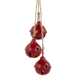 Northlight Cascading Christmas Jingle Bell Ornaments- 13.5" - Red - Set Of 2 -Christmas Decor Sale northlight nj96010 02 41078.1723165690