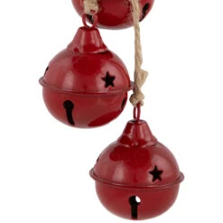 Northlight Cascading Christmas Jingle Bell Ornaments- 13.5" - Red - Set Of 2 -Christmas Decor Sale northlight nj96010 03 86780.1723165690