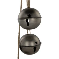 Northlight Jingle Bells With Plaid Bow Christmas Decoration - 20" - Silver -Christmas Decor Sale northlight nj96016 05 72173.1723857302