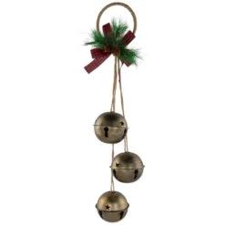 Northlight Jingle Bells With Plaid Bow Hanging Christmas Decoration - 20" - Gold 8 Northlight Jingle Bells With Plaid Bow Hanging Christmas Decoration - 20" - Gold -Christmas Decor Sale northlight nj96017 01 22530.1723857302
