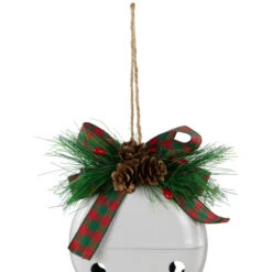 Northlight Jingle Bells With Bow And Pinecones Christmas Disc Ornaments - White - 5" - Set Of 2 16 Northlight Jingle Bells With Bow And Pinecones Christmas Disc Ornaments - White - 5" - Set Of 2 -Christmas Decor Sale northlight nj96026 03 88015.1723684237