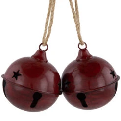 Northlight Antiqued Jingle Bell Christmas Ornaments - 3" - Burgundy - Set Of 2 10 Northlight Antiqued Jingle Bell Christmas Ornaments - 3" - Burgundy - Set Of 2 -Christmas Decor Sale northlight nj96028 02 17772.1722387414