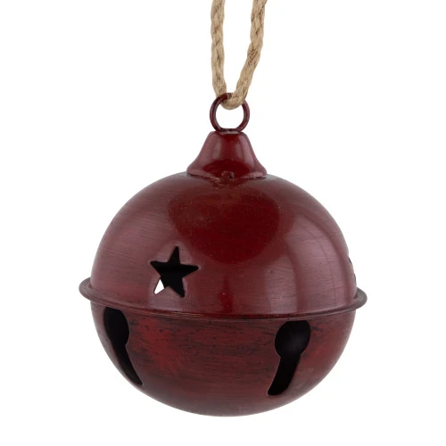 Northlight Antiqued Jingle Bell Christmas Ornaments - 3" - Burgundy - Set Of 2 7 Northlight Antiqued Jingle Bell Christmas Ornaments - 3" - Burgundy - Set Of 2 - Image 5