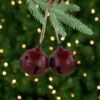 Northlight Antiqued Jingle Bell Christmas Ornaments - 3" - Burgundy - Set Of 2 1 Northlight Antiqued Jingle Bell Christmas Ornaments - 3" - Burgundy - Set Of 2 -Christmas Decor Sale northlight nj96028 styled 98850.1722387413