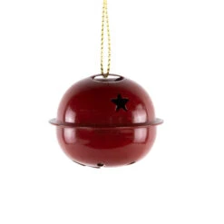 Northlight Snowflakes And Stars Christmas Jingle Bell Ornaments - 1.5" - Burgundy - 12ct -Christmas Decor Sale northlight nj96033 05 88735.1723165690