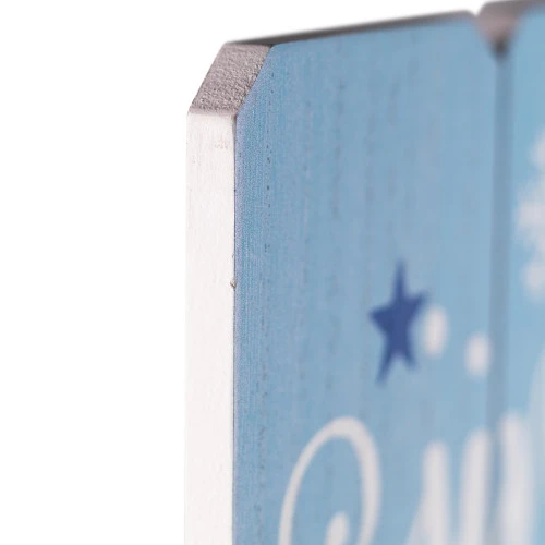 Northlight Jingle All The Way Wooden Christmas Wall Sign - 23.5" - Blue And White 8 Northlight Jingle All The Way Wooden Christmas Wall Sign - 23.5" - Blue And White - Image 6