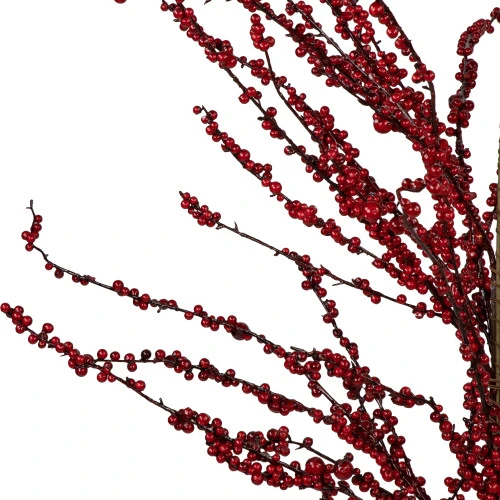 Northlight 5' Artificial Red Berry Christmas Twig Tree, Unlit 4 Northlight 5' Artificial Red Berry Christmas Twig Tree, Unlit - Image 2