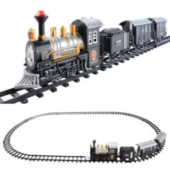 Northlight 14pc Black Battery Operated Lighted And Animated Classic Train Set -Christmas Decor Sale northlight nm1409 2 88698.1665610744