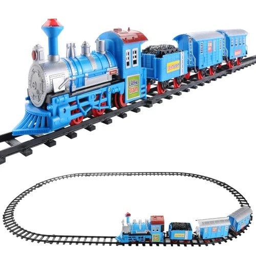 Northlight 14-Piece Blue Lighted And Animated Classic Cartoon Train Set With Sound 5 Northlight 14-Piece Blue Lighted And Animated Classic Cartoon Train Set With Sound - Image 3