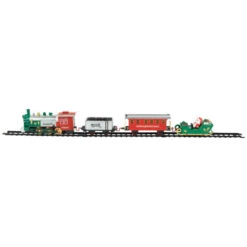 Northlight 16 Pc Silver And Red Battery Operated Lighted And Animated Christmas Holiday Train Set With Sound -Christmas Decor Sale northlight nm94458 2 05308.1666900313