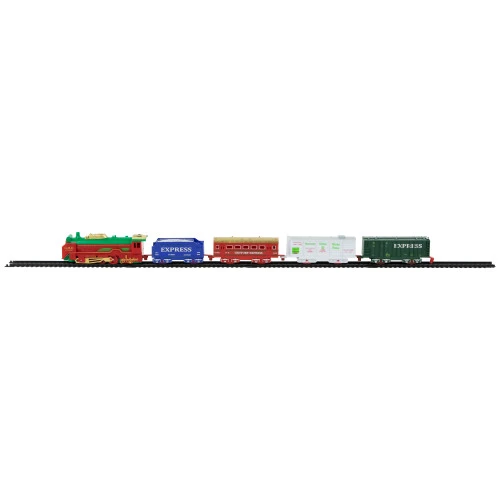 Northlight 21 Pc Green And Red Battery Operated Lighted And Animated Classic Train Set 4 Northlight 21 Pc Green And Red Battery Operated Lighted And Animated Classic Train Set - Image 2