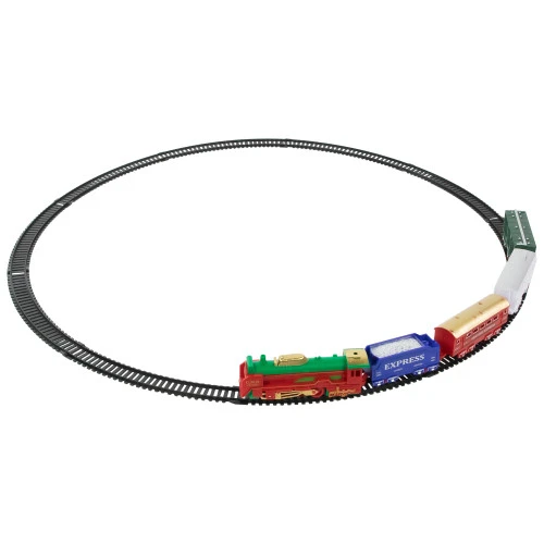 Northlight 21 Pc Green And Red Battery Operated Lighted And Animated Classic Train Set 5 Northlight 21 Pc Green And Red Battery Operated Lighted And Animated Classic Train Set - Image 3