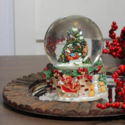 Northlight 6.75" Christmas Tree And Santa Claus Musical Snow Globe -Christmas Decor Sale northlight pm02733 3 01104.1665610741