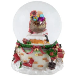 Northlight Santa Claus In Chimney Musical Christmas Snow Globe - 7" -Christmas Decor Sale northlight pm02734 4update 49564.1673556953