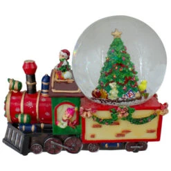 Northlight Christmas Train With Tree Musical Snow Globe Decoration - 8" -Christmas Decor Sale northlight pm27042 2 89573.1665610429