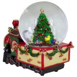 Northlight Christmas Train With Tree Musical Snow Globe Decoration - 8" -Christmas Decor Sale northlight pm27042 5 08548.1665610429